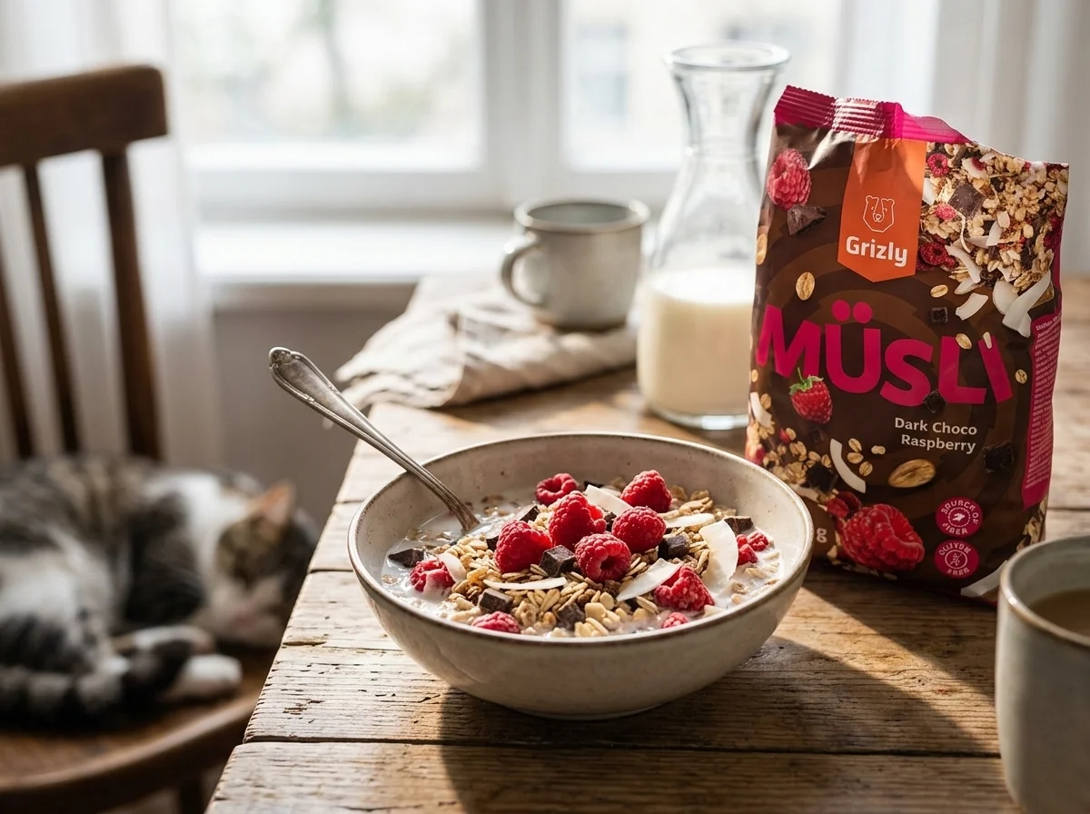 snídaňová miska müsli