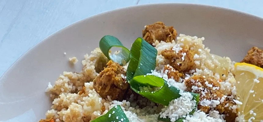 Veganský citronový kuskus