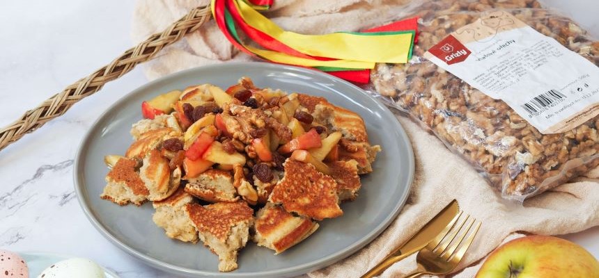 Velikonoční trhanec s jablky – jednoduchý tradiční recept