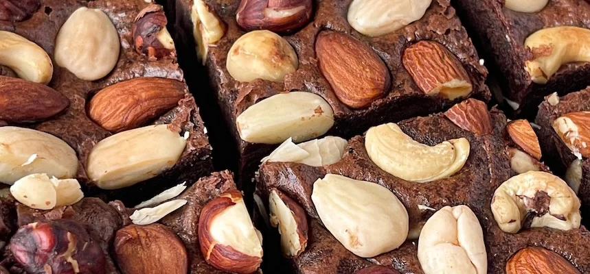Veganské ořechové brownies