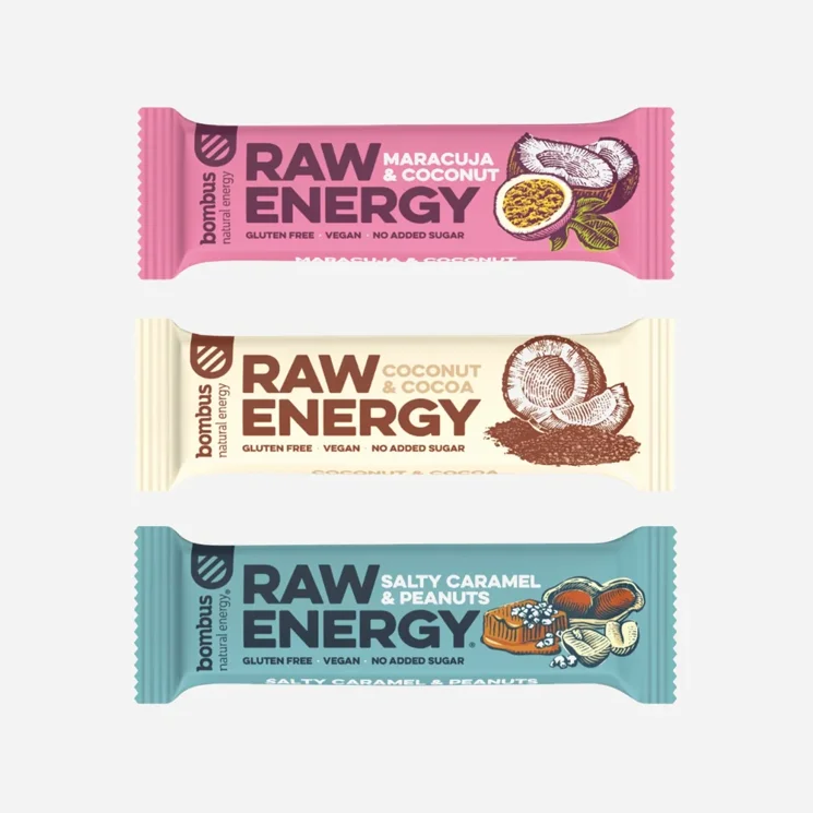 Akční balení RAW ENERGY 2+1 zdarma 12 x 3 tyčinek