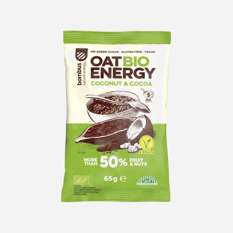 Bezlepková ovesná kaše ENERGY kokos & kakao BIO