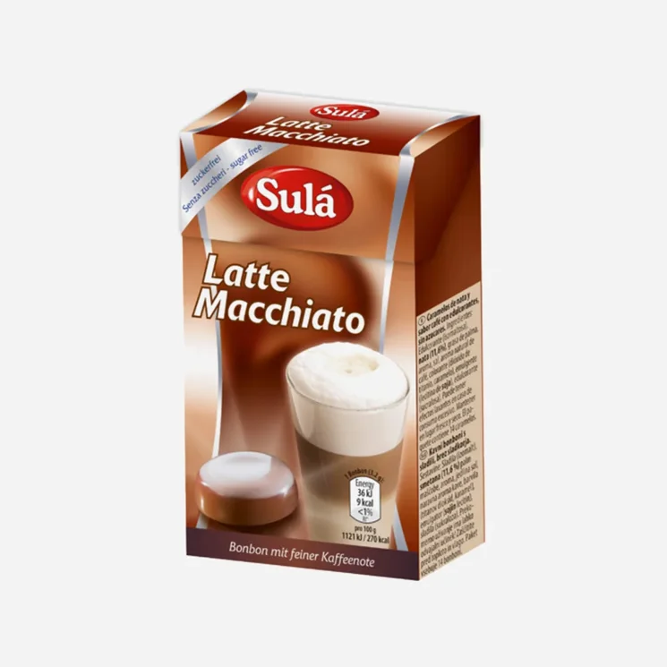 Bonbóny bez cukru Latte Macchiato