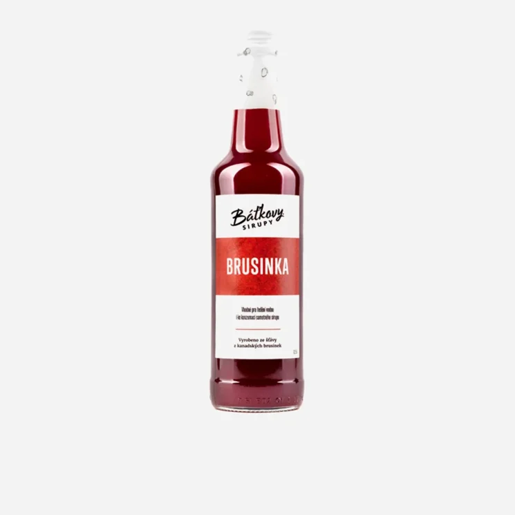 Brusinkový sirup 12 x 500 ml