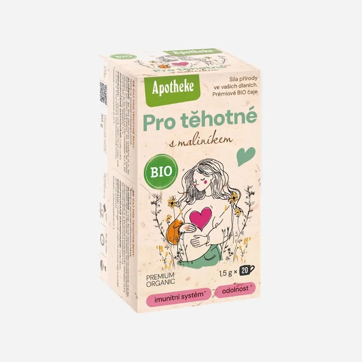 Čaj pro těhotné s maliníkem