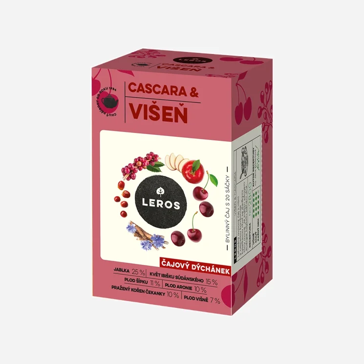 Čajový dýchánek višeň a cascara