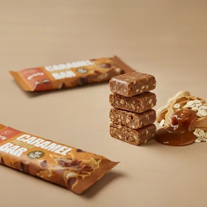 Caramel protein bar