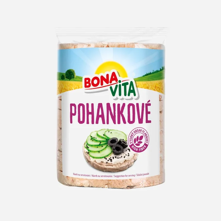 Celozrnné pohankové chlebíčky s mořskou solí 6 x 80 g