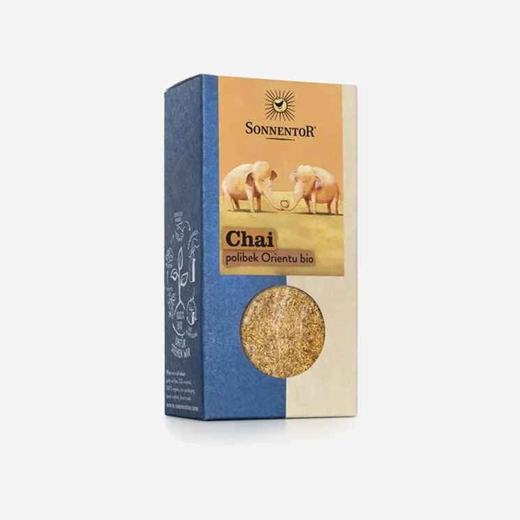 Chai polibek Orientu – směs květů a koření s cukrem BIO