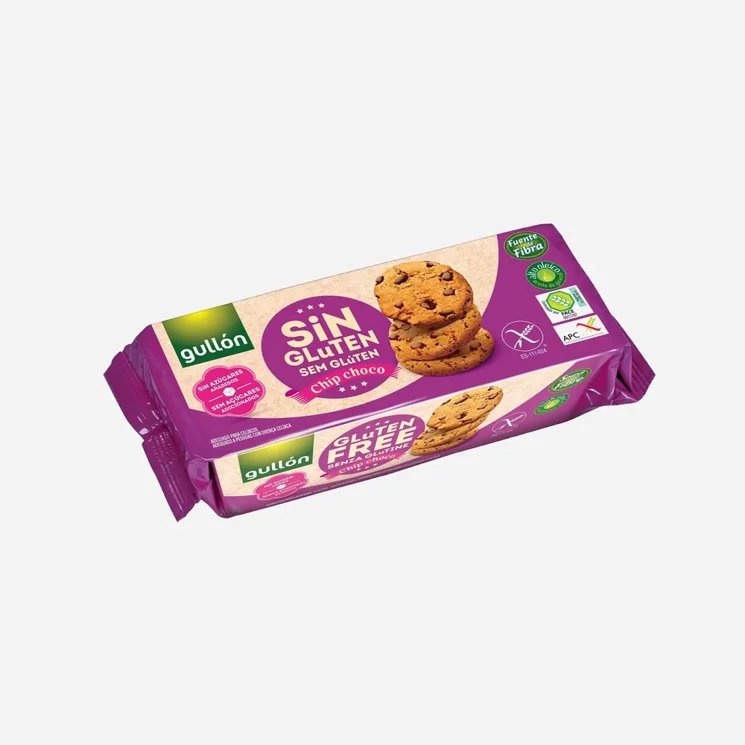Chip choco bezlepkové sušenky s kousky čokolády bez přidaného cukru