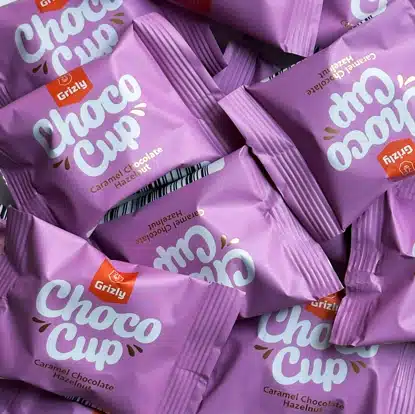 Choco Cups karamelová čokoláda & lískooříškový krém