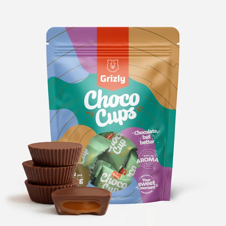 Choco Cups mléčná čokoláda, karamel & máta