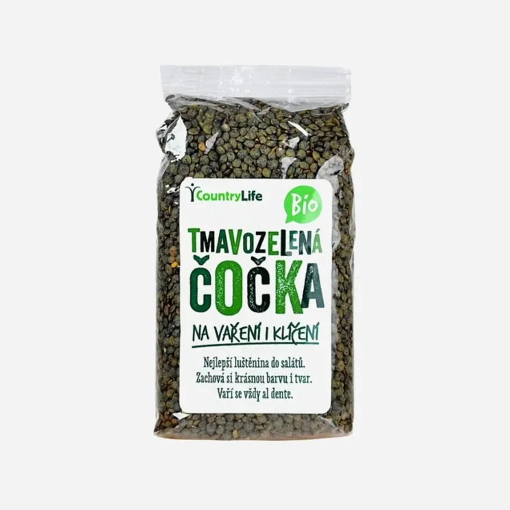 Čočka tmavozelená  BIO 6 x 500 g