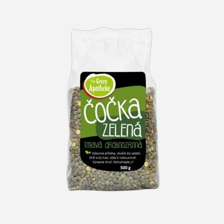 Čočka zelená drobnozrnná 6 x 500 g