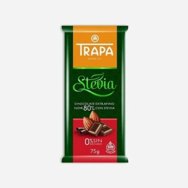 Čokoláda hořká 80 % kakaa se stevií
