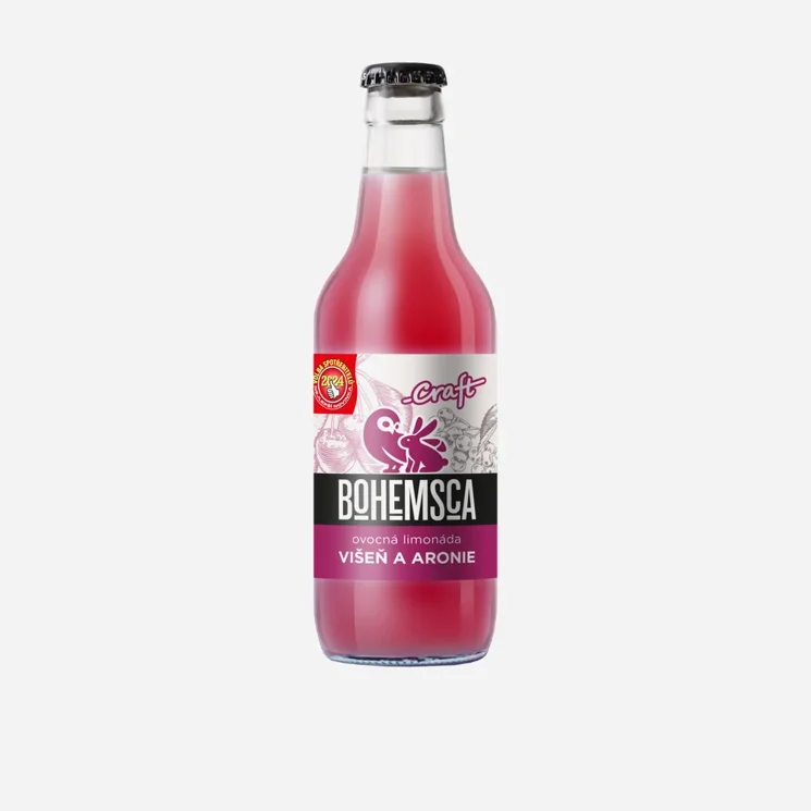 Craft limonáda višeň a aronie sklo