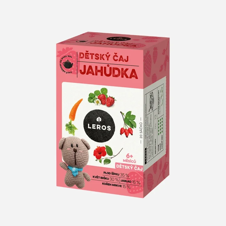 Dětský čaj jahůdka 20 sáčků 6 x 20 sáčků