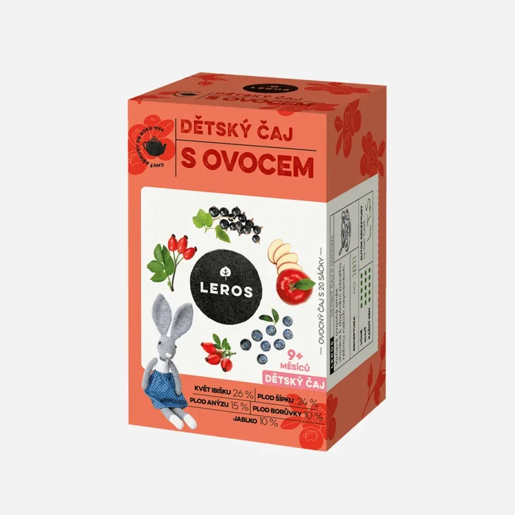 Dětský čaj s ovocem 20 sáčků 6 x 20 sáčků