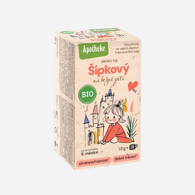 Dětský čaj Šípkový na běžné pití BIO
