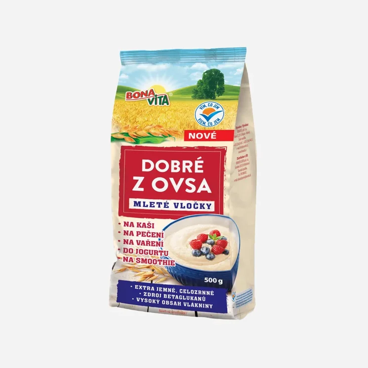 Dobré z ovsa - ovesné mleté vločky