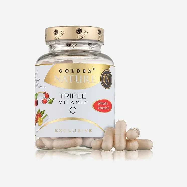 Exclusive Triple přírodní vitamin C 6 x 100 kapslí
