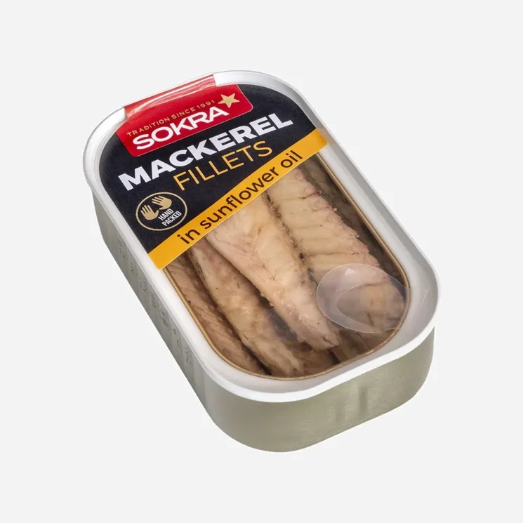 Filety z makrely ve slunečnicovém oleji