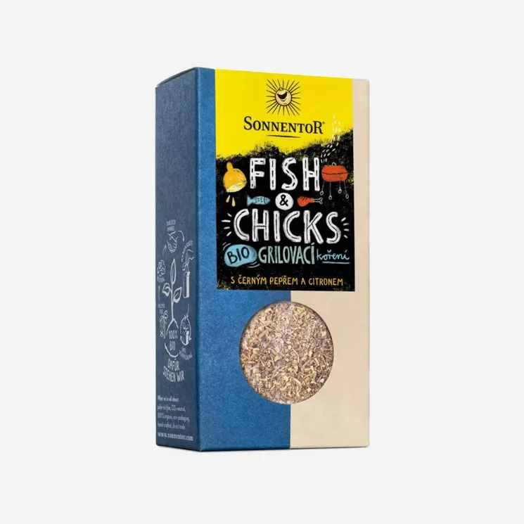 Fish a Chicks  grilovací koření na ryby a kuře BIO
