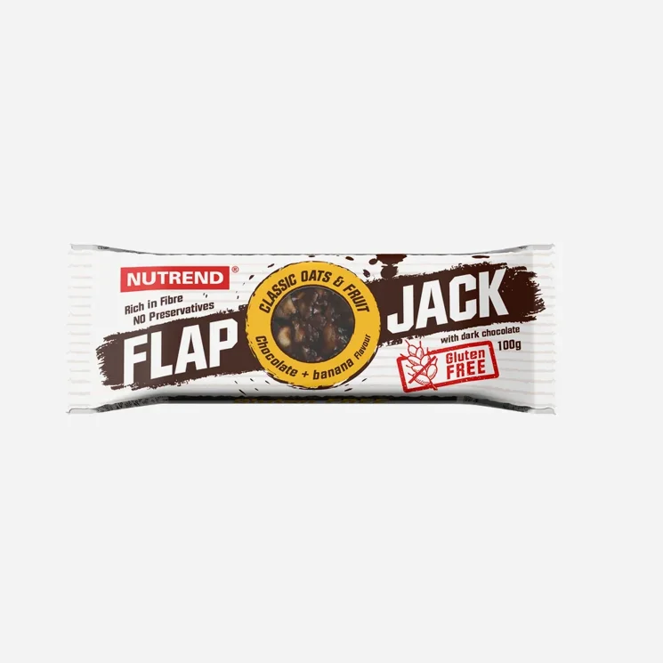 Flapjack Gluten Free - čokoláda+banán s hořkou čokoládou 12 x 100 g