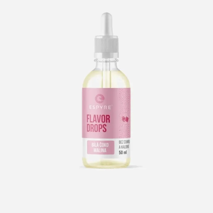Flavor Drops bílá čokoláda a malina
