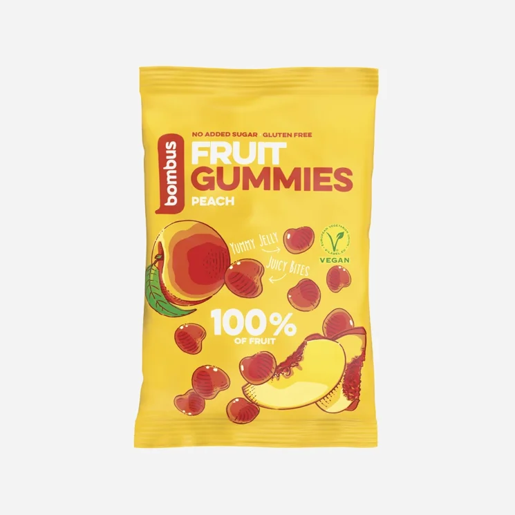 Fruit energy gummies broskev