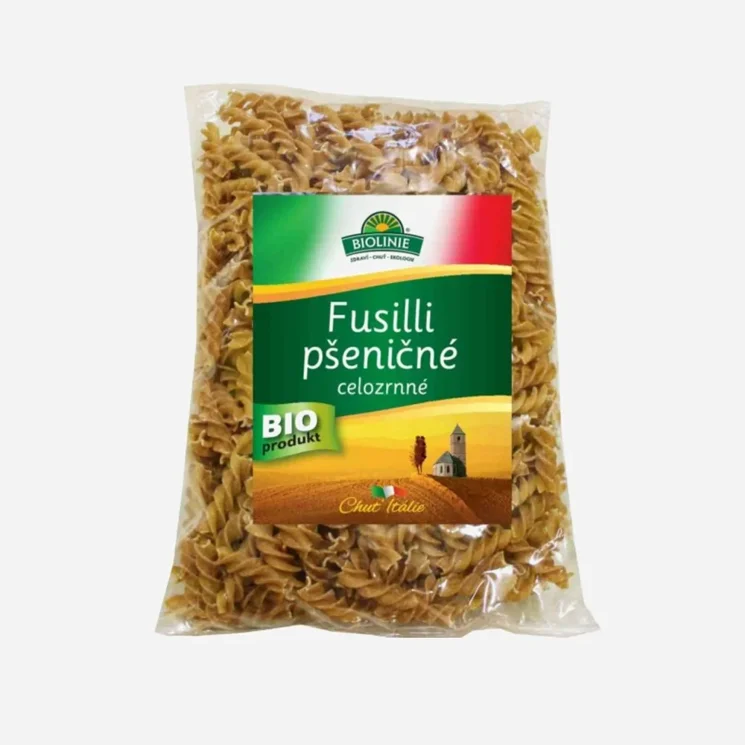 Fusilli pšeničné celozrnné BIO