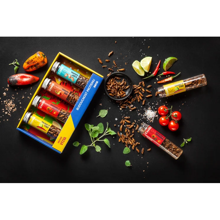 Gift Set Spicy Crickets - 4 příchutě - expirace 21.10.2026