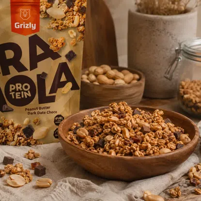Granola s proteinem arašídové máslo a datlové čoko pecičky 6 x 450 g
