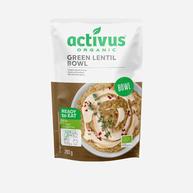 Green Bowl se zelenou čočkou BIO