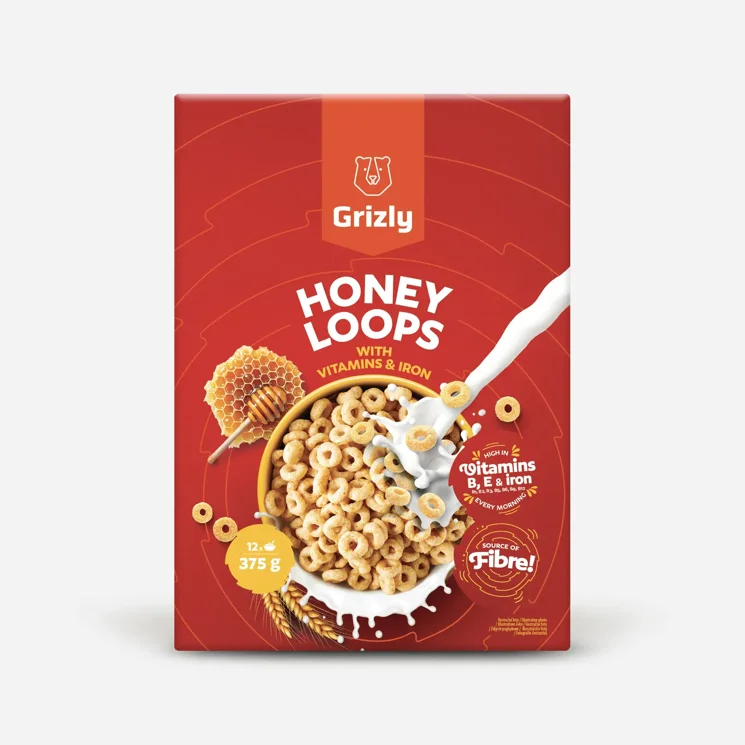 Honey Loops obohacené vitamíny a železem