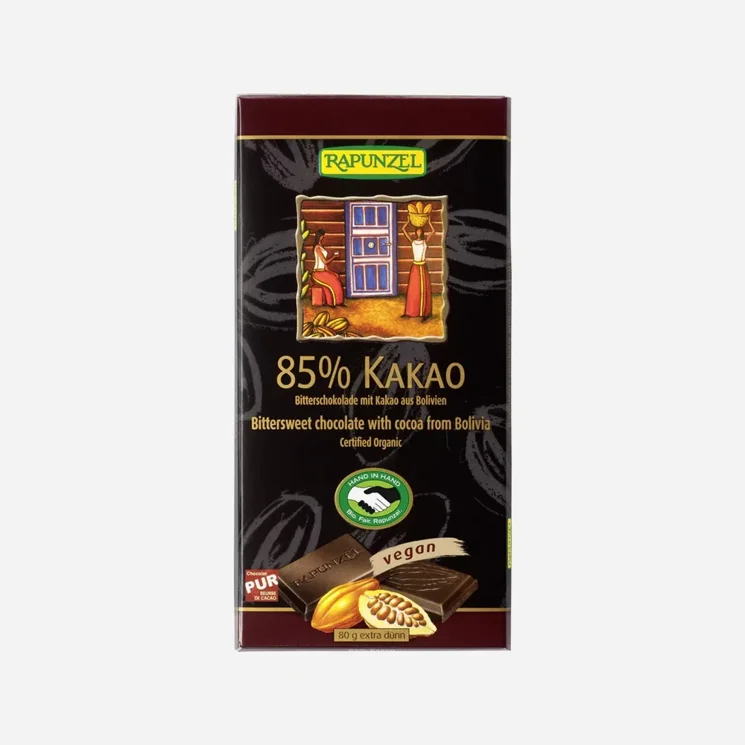 Hořká čokoláda 85% BIO