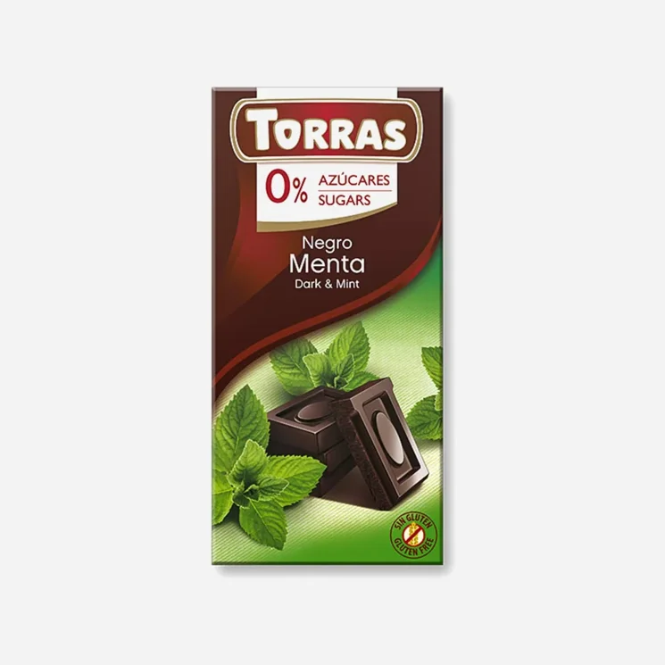 Hořká čokoláda s mátou