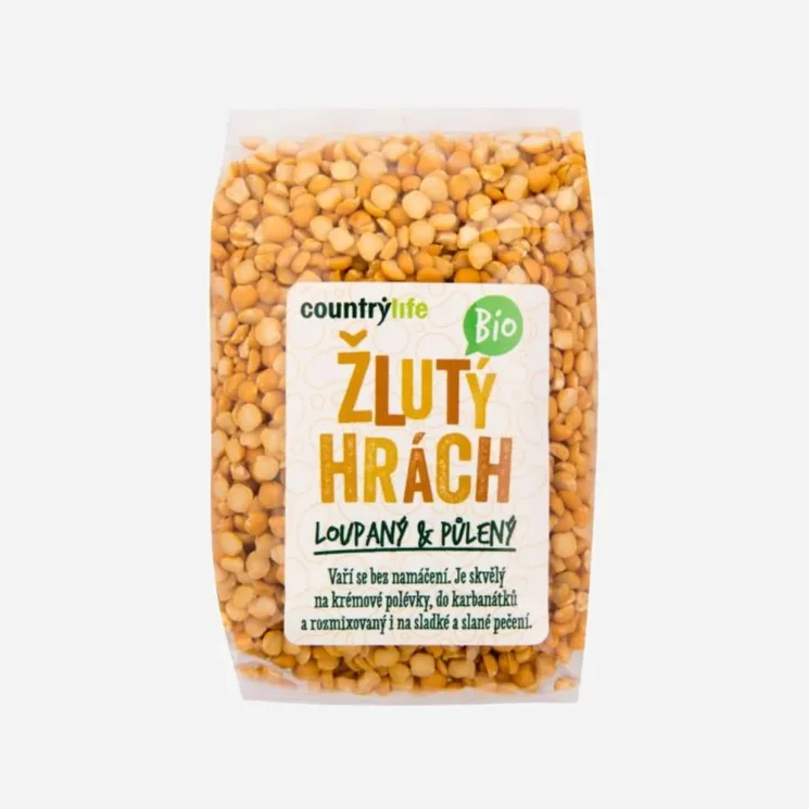 Hrách žlutý půlený BIO 6 x 500 g