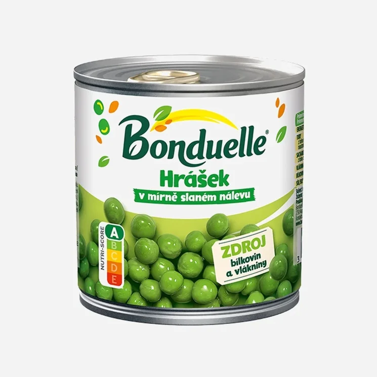 Hrášek v mírně slaném nálevu 6 x 400 g
