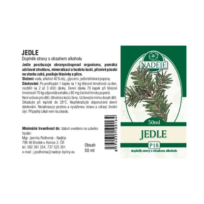 Jedle tinktura z pupenů
