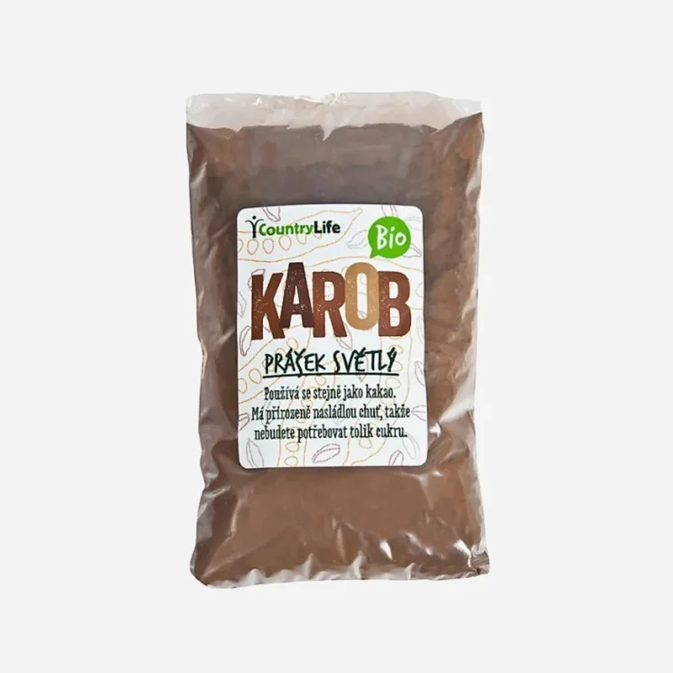 Karobový prášek světlý BIO