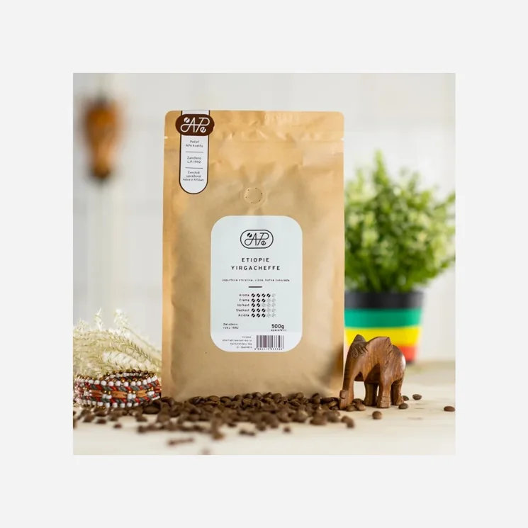 Káva Etiopie Yirgacheffe Grade 6 x 250 g