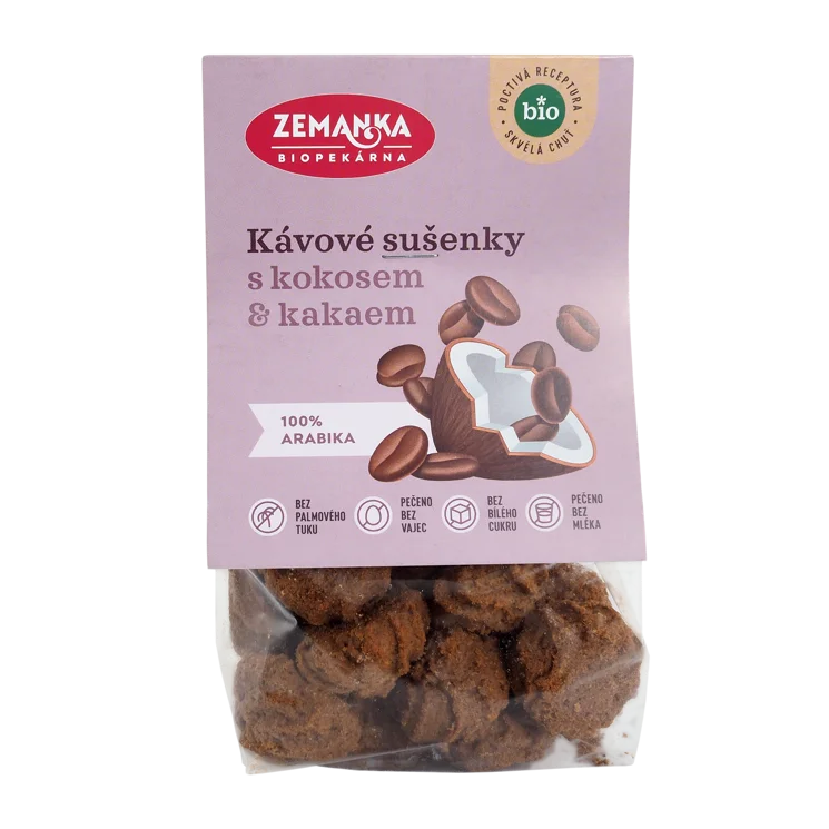 Kávové sušenky s kokosem BIO