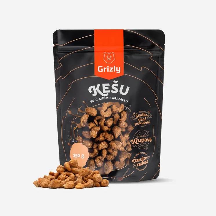 Kešu ve slaném karamelu