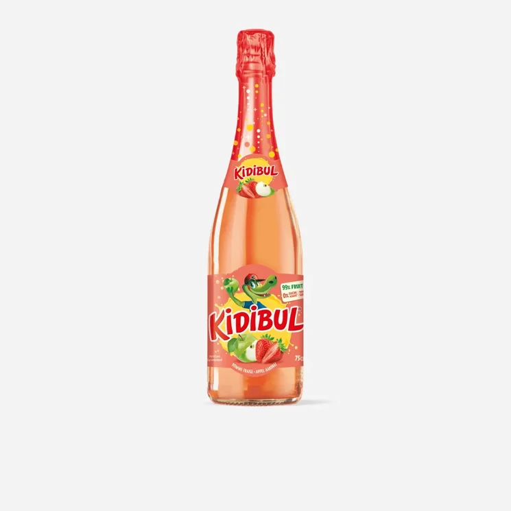 KIDIBUL Dětský šumivý nápoj - Jablko, Jahoda 12 x 750 ml