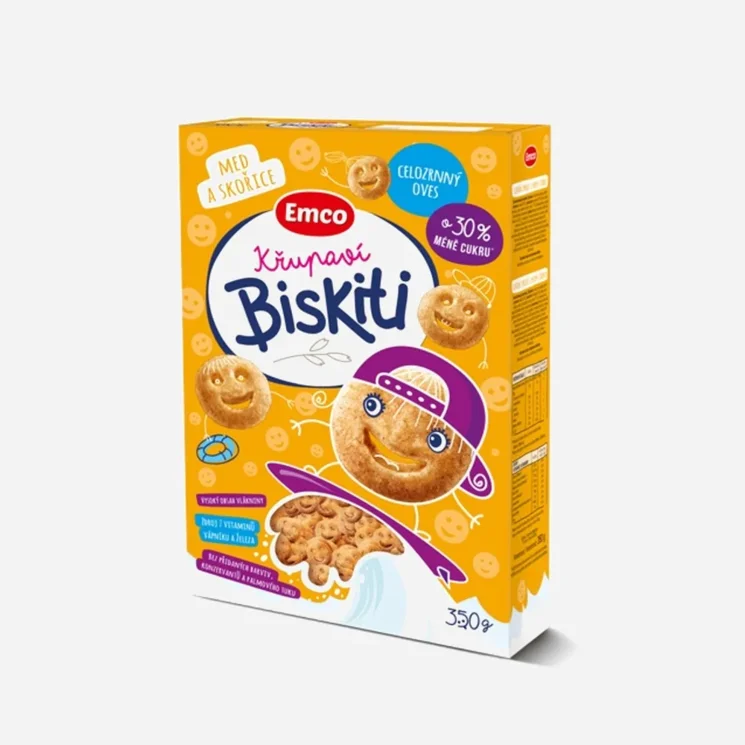 Křupaví Biskiti med a skořice