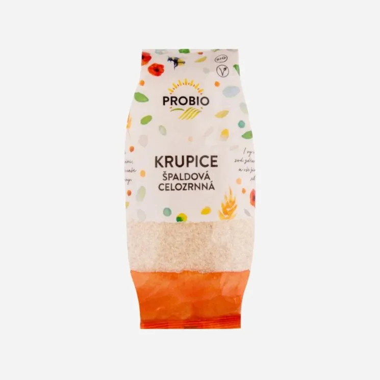 Krupice špaldová celozrnná BIO