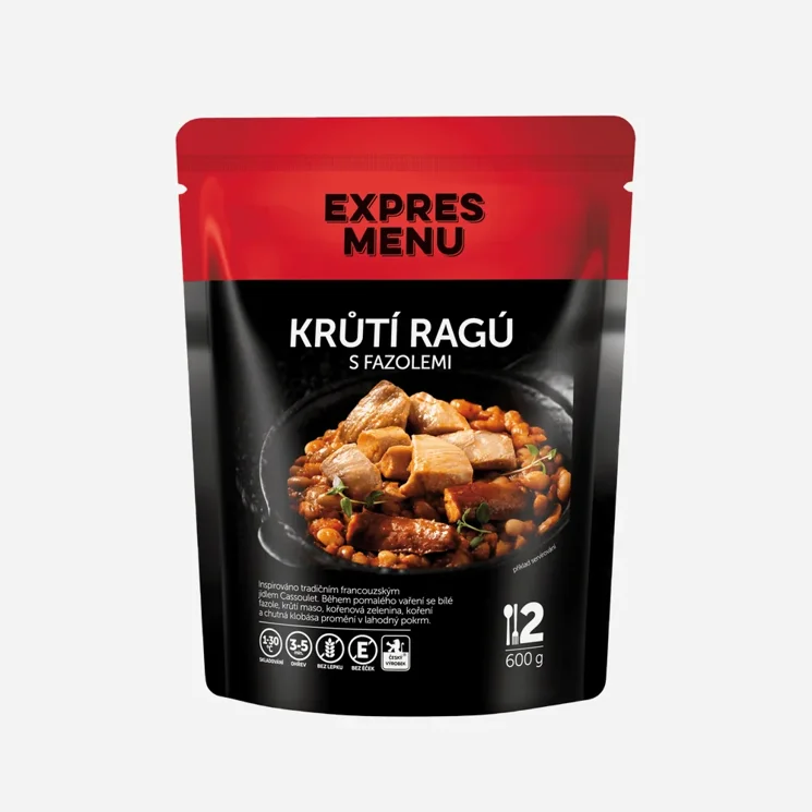 Krůtí ragů s fazolemi