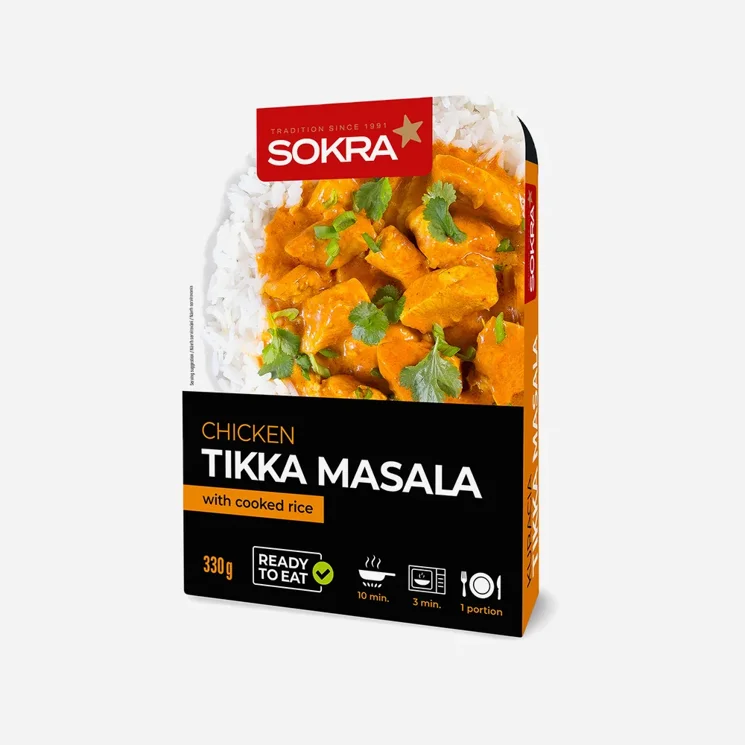 Kuřecí Tikka Masala s vařenou rýží