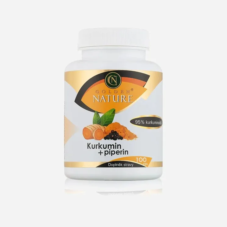 Kurkumin 95% + Piperin 100 cps. 100 tablet 6 x 100 tablet
